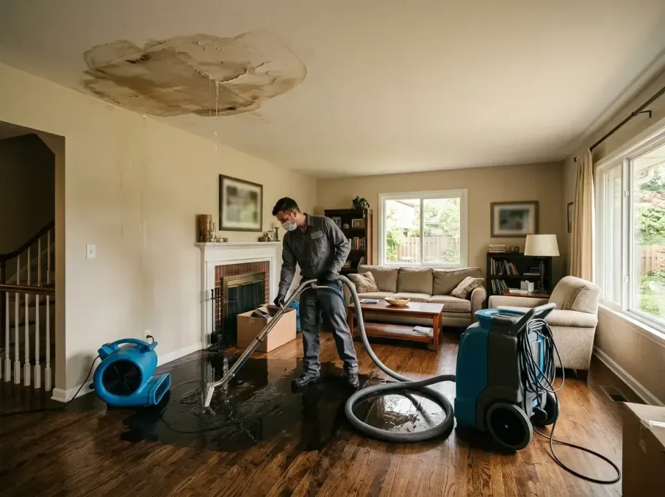 attic-pipe-burst-ceiling-drip-008 — frequently asked questions, Water Damage Restoration & Carpet Care in Deer Park, IL
